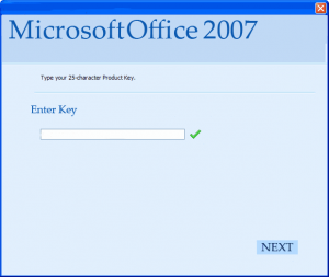 product key microsoft office interprise 2007